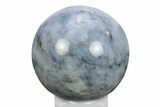 Polished Blue Quartz Sphere - Madagascar #245458-1